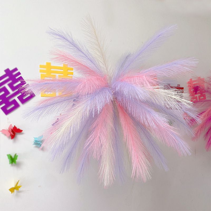 매달린 도파민 혼합 색상 갈대 불꽃놀이 50개 + 조립 액세서리