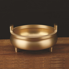 廠家批發銅香爐擺件三足沖天爐薰香爐插香供奉財神關公工藝品禮品