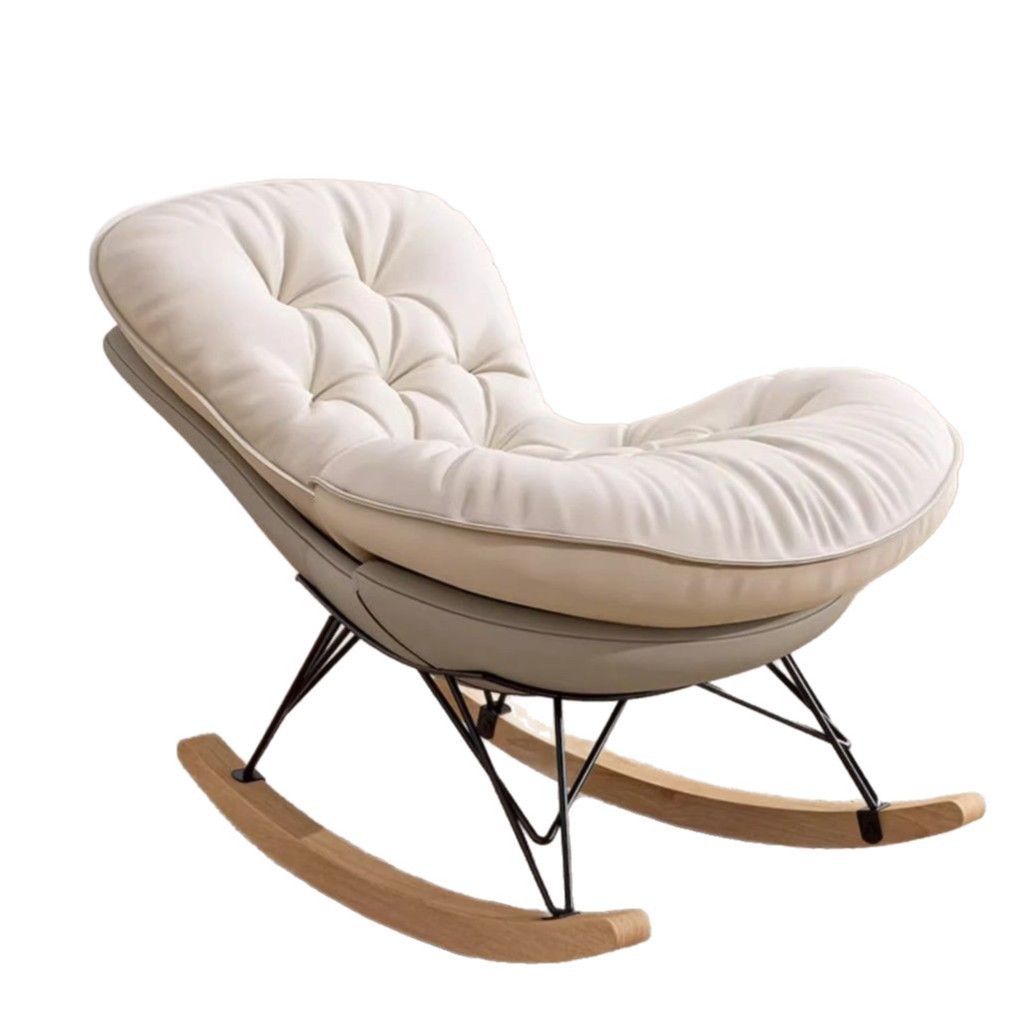 Silla mecedora moderna sala de estar de lujo ligero sofá relajado balcón relajado casero una sola persona red relajado