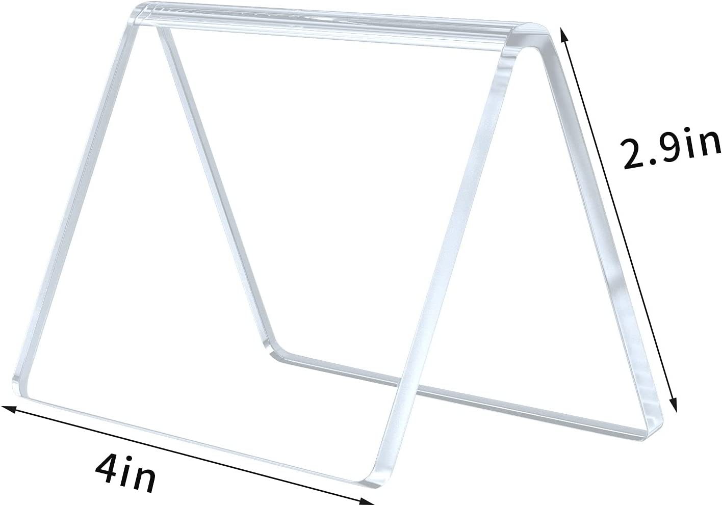 亚马逊爆款透明桌卡可书写白板售卖帐篷展示牌塑料标牌pvc可订 制