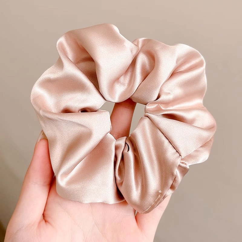 BM francés anillo de intestino grueso anillo de pelo de intestino grueso retro simple cuerda de pelo de tela de todo fósforo cuerda de pelo de salchicha grasa Internet celebridad accesorios para el cabello al por mayor