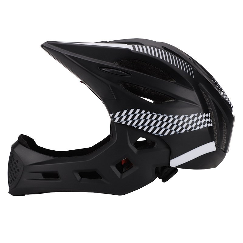 Children's full helmet balance bike skateboard bicycle riding helmet with light and mosquito net from the original factory