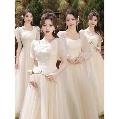 白の花嫁服の新型感は普段は安い仙人の親友姉妹団のドレスのスカートを着て肉を遮ることができます。