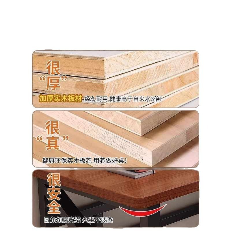 Mesa de computadora de madera sólida Mesa de escritorio Estudiante Mesa de estudio dormitorio Mesa de oficina doméstica Mesa de deporte electrónico simple
