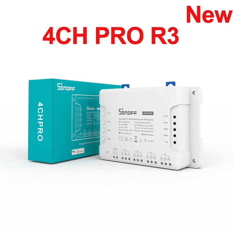 Sonoff 4CH PRO R3 4-channel self-locking interlocking smart switch eWeLink remote control for roller shutters