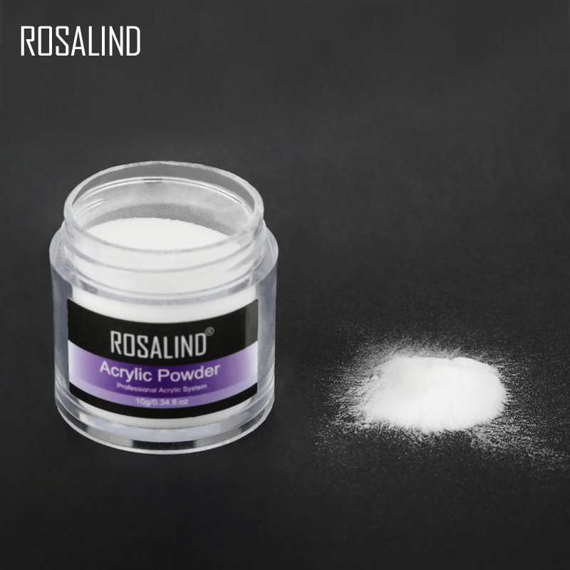 rosalind3色水晶粉套装 美甲初学者水晶雕花粉延长美甲粉工具套装