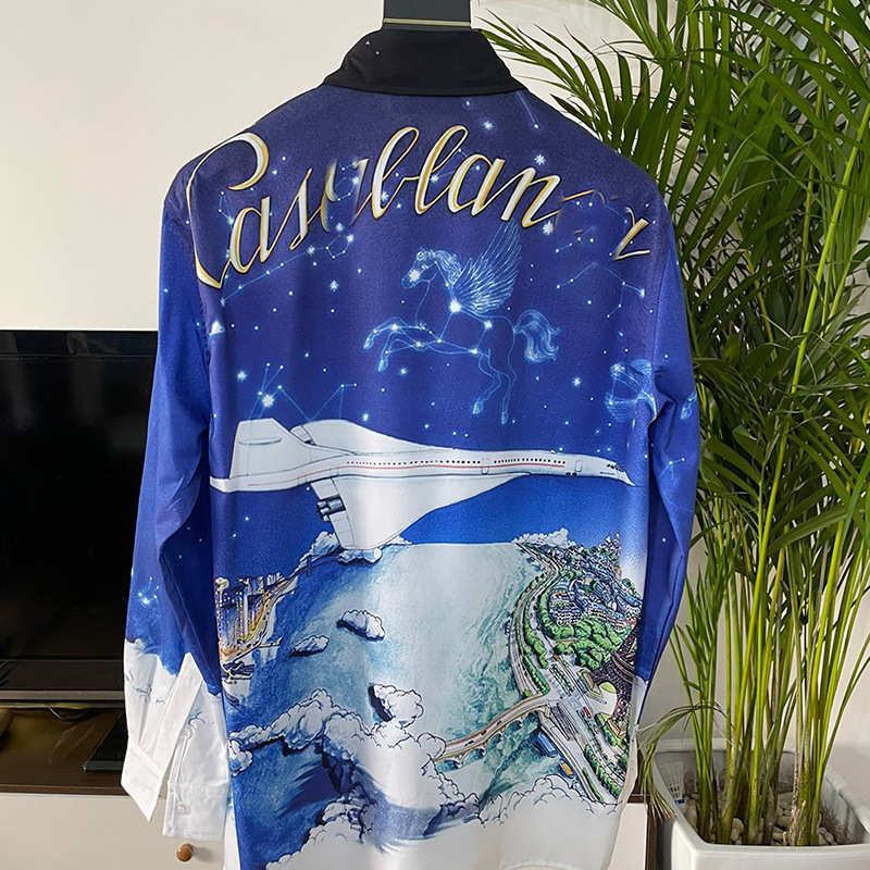 ForMen 2025 Spring New European And American Fashion Trend Foreign Trade Youth Popular Digital Print Men's Cardigan Shirt_voghion.com