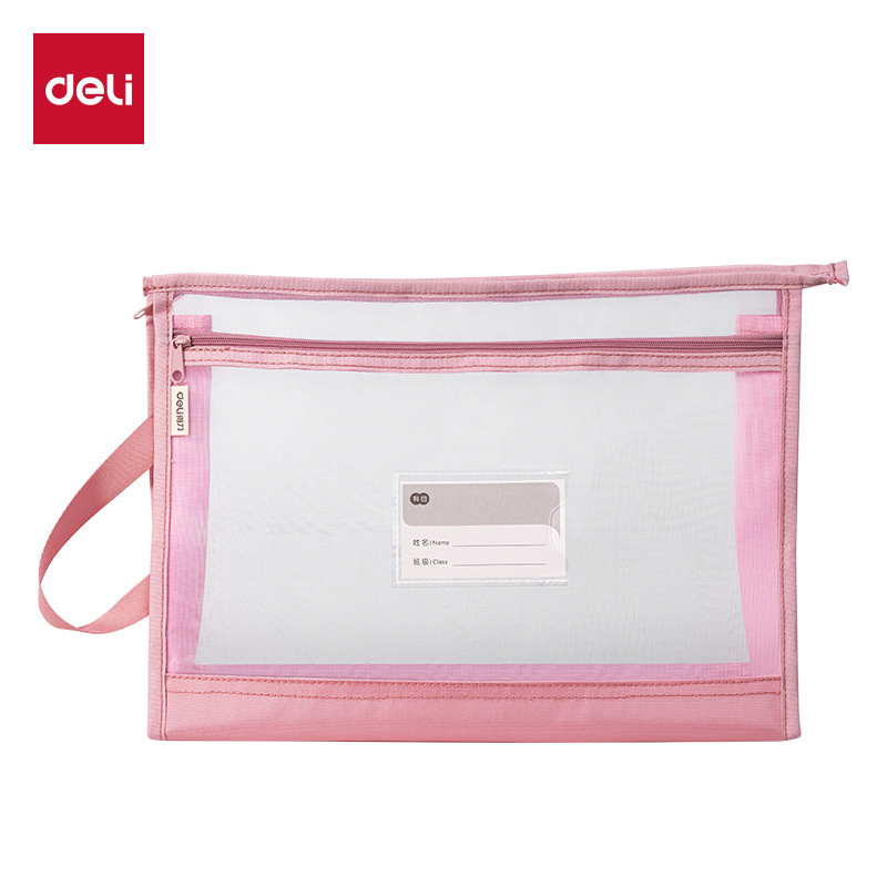 PP134 / PP133 bolsas de mano bolsas de tareas de estudiantes con cremallera de malla transparente bolsa de estudio bolsa de papel de prueba