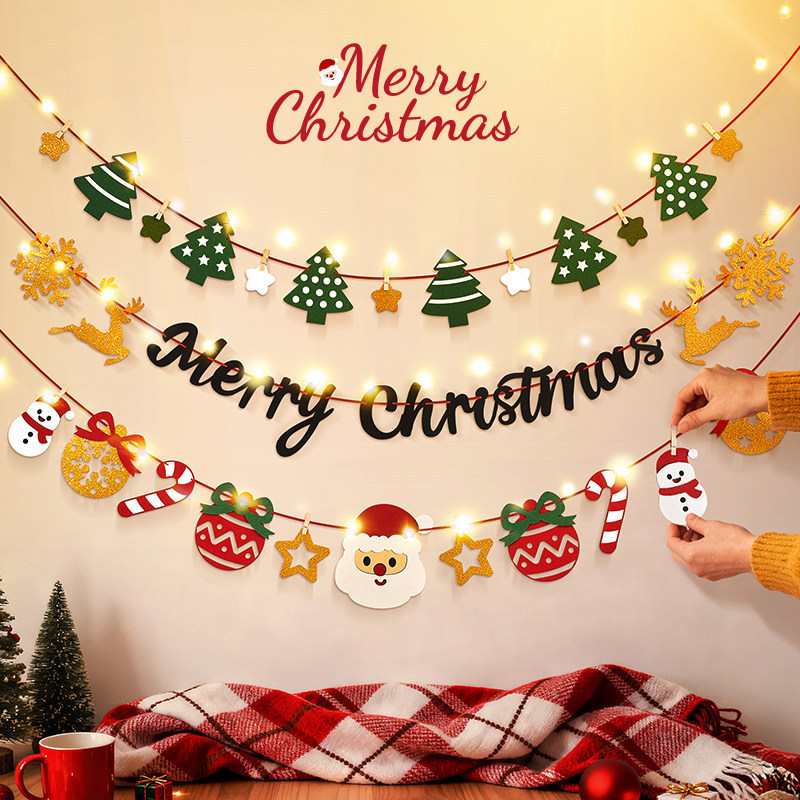 Christmas garlands, hanging decorations, scene arrangements, hanging ornaments, photo atmosphere props, living room decorations, tree Christmas garlands, hanging decorations, scene arrangements, hanging ornaments, photo atmosphere props, living room decorations, tree