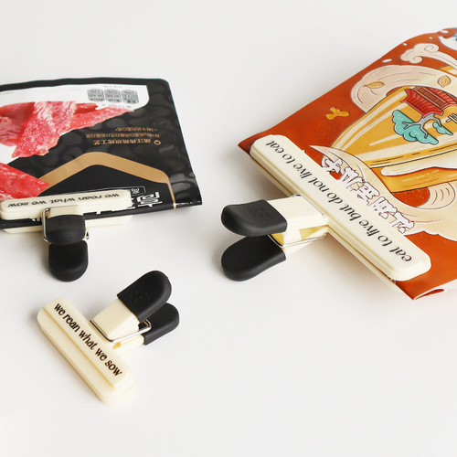 Nordic style sealing clip kitchen snack sealing clip strong food bag clip plastic bag sealer moisture-proof sealing