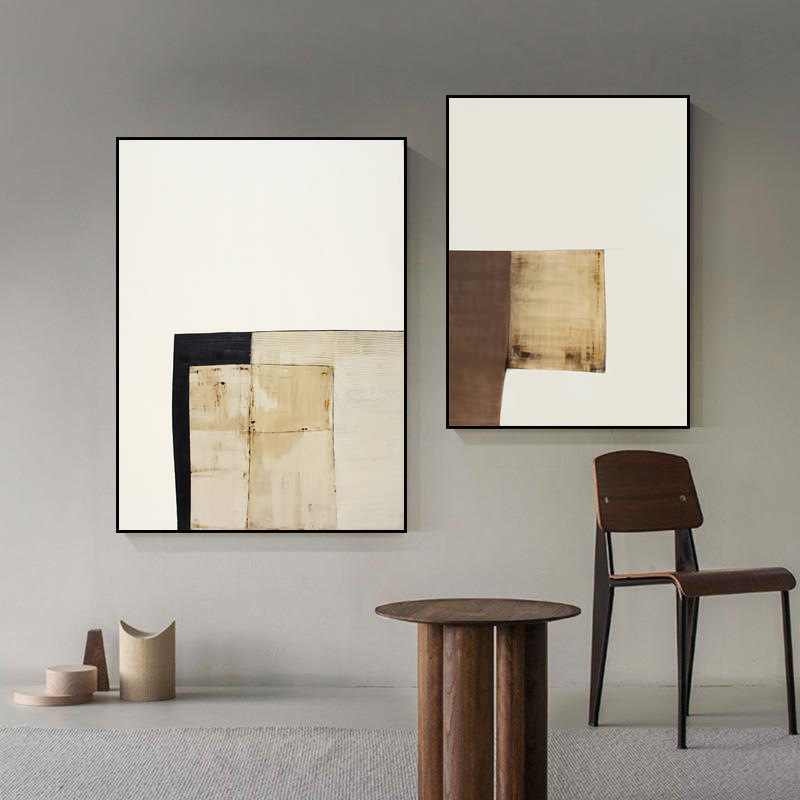 Modern Minimalist Abstract Decorative L Painting Creative Stylish Living Room Hanging Painting Restaurant Mural Scandinavian Style Wall Painting