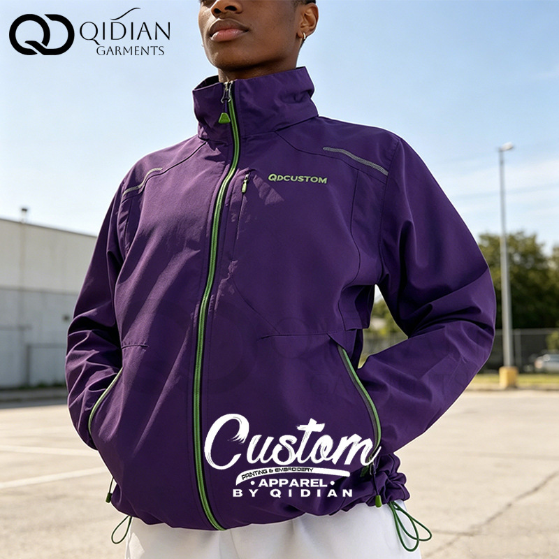 Supports Customization of European and American High Street Bomber Jackets with Contrasting Color Reflective Strips, Windproof Outdoor Jackets, Unisex Style