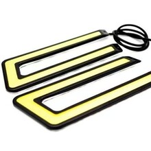 汽车LED U型日间行车车灯COB高亮改装大功率装饰车灯高清超薄防水