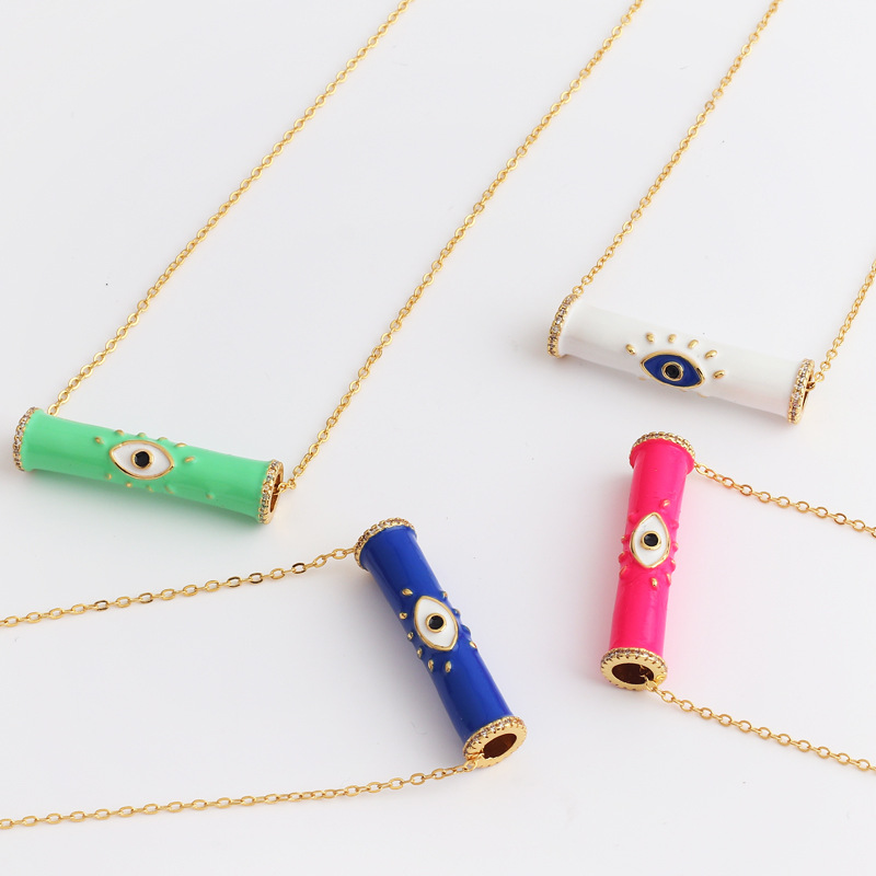 Simple Style Bamboo Copper Necklace Plating Copper Necklaces