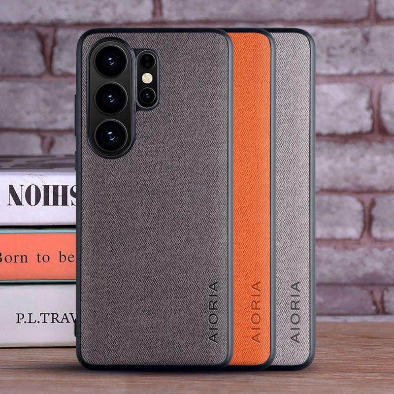Suitable for Samsung Galaxy S26 Ultra S25Fe A57 S25 Simple Real Fabric Texture Phone Case Suitable for Samsung Galaxy S26 Ultra S25Fe A57 S25 Simple Real Fabric Texture Phone Case