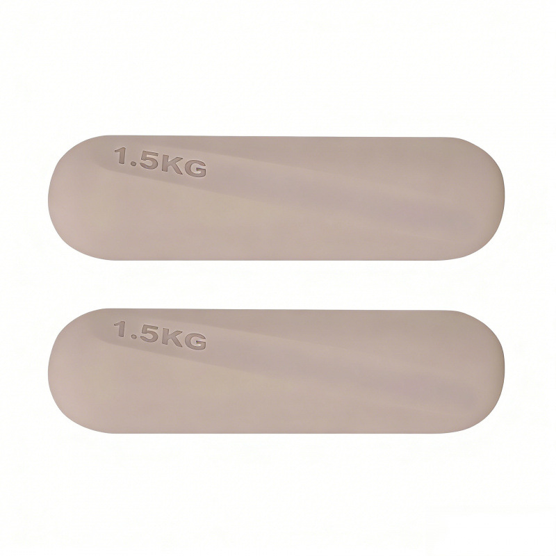 Dumbbell redondo de silicona fijo equipo de fitness yoga pilates entrenamiento de fuerza dumbbell redondo de silicona