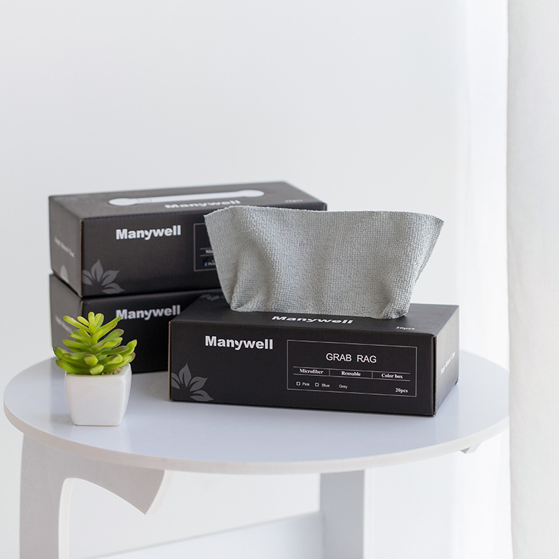 批发厨房盒装抽取式抹布加厚吸水速干多功能家用日式懒人洗碗布