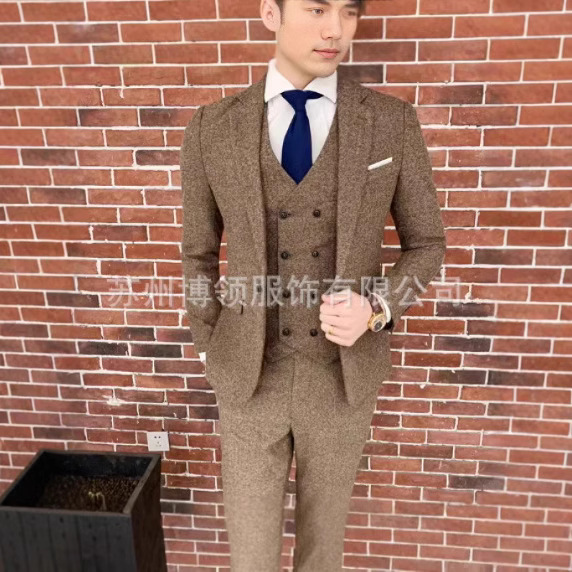 Men's Suit Business Casual Suit suit Men's Three-Piece Suit Slim-Fit Dress Wedding Dress Men's Suit Business Casual Suit suit Men's Three-Piece Suit Slim-Fit Dress Wedding Dress