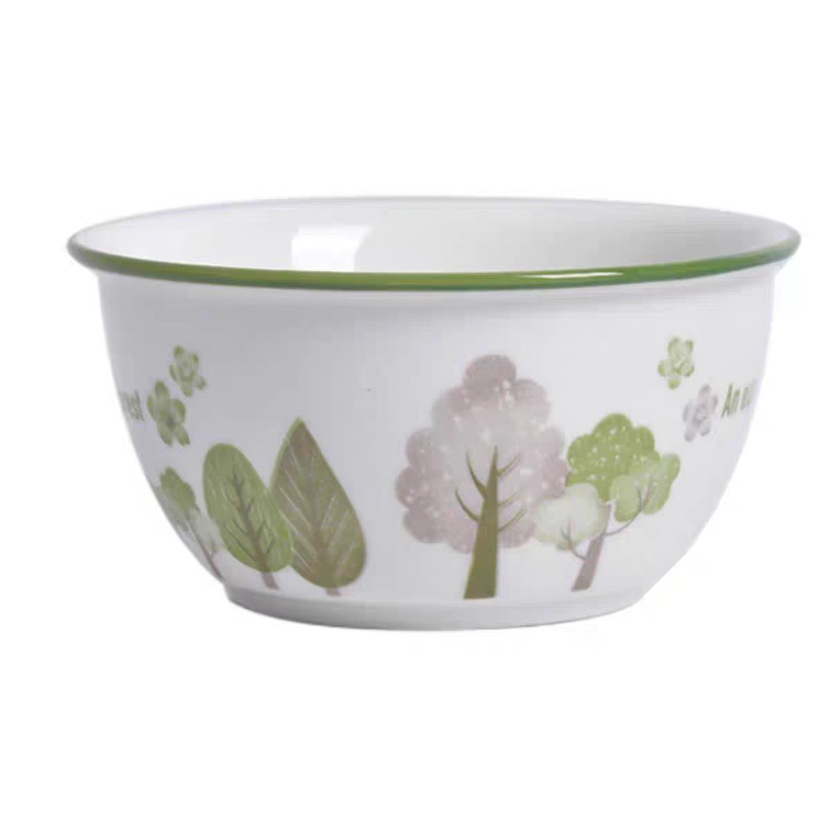 厂家批发高颜值陶瓷碗多样森林盘碗碟厨房餐具超市展销会货源批发