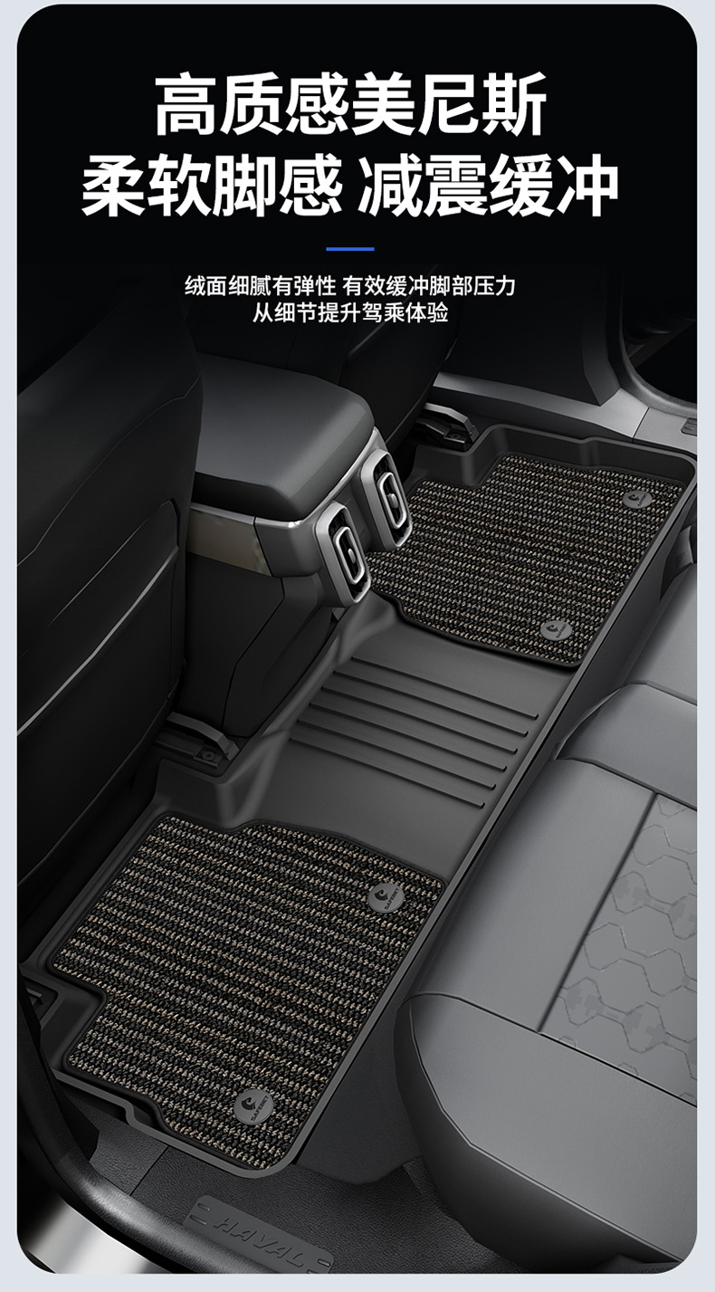 Suitable for Haval H6, Big Dog, Menglong, Xiaolong Max, H6L, All-Weather Tpe Car Floor Mats
