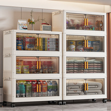 加厚收纳柜折叠置物柜家用卧室宝宝衣柜多层可移动儿童玩具储物柜