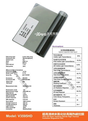 Explosion-Proof Film Sun Protection Film, Automotive Film - 15230m-v3595hd-v-series