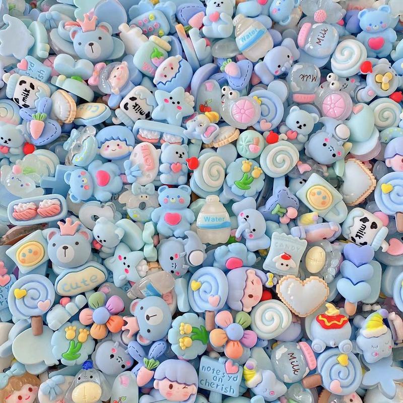 超萌えアニメ系食游福袋樹脂アクセサリーdiyアクセサリー携帯ケースヘアクリップクリームゴムアクセサリー置物|undefined