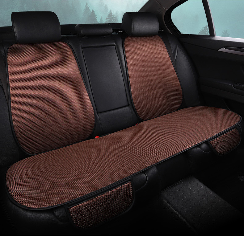Cross-Border Linen Seat Cushion Anti-Slip Five-Piece Set for All Seasons, Front and Rear Car Seat Cushions for the Driver and Passenger in the Car