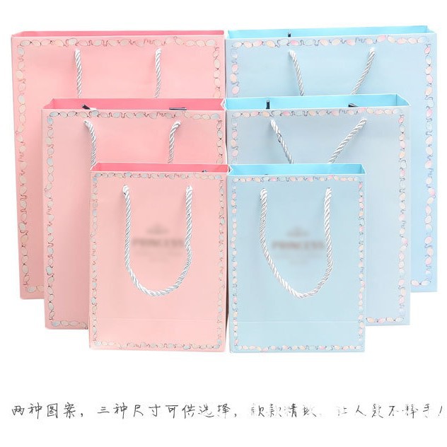 Nueva bolsa de regalo bolsa de papel al por mayor Príncipe y princesa bolsa de regalo bebé retorno festivo bolsa de papel ventas directas de fábrica image 7