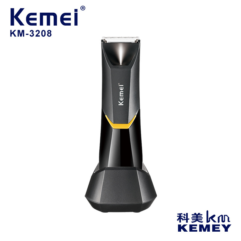 Kemei KM-3208 removedor de pelo de los hombres de todo el cuerpo de afeitar USB lavado de cuerpo completo corte de pelo de la axila parte privada máquina de afeitar image 3