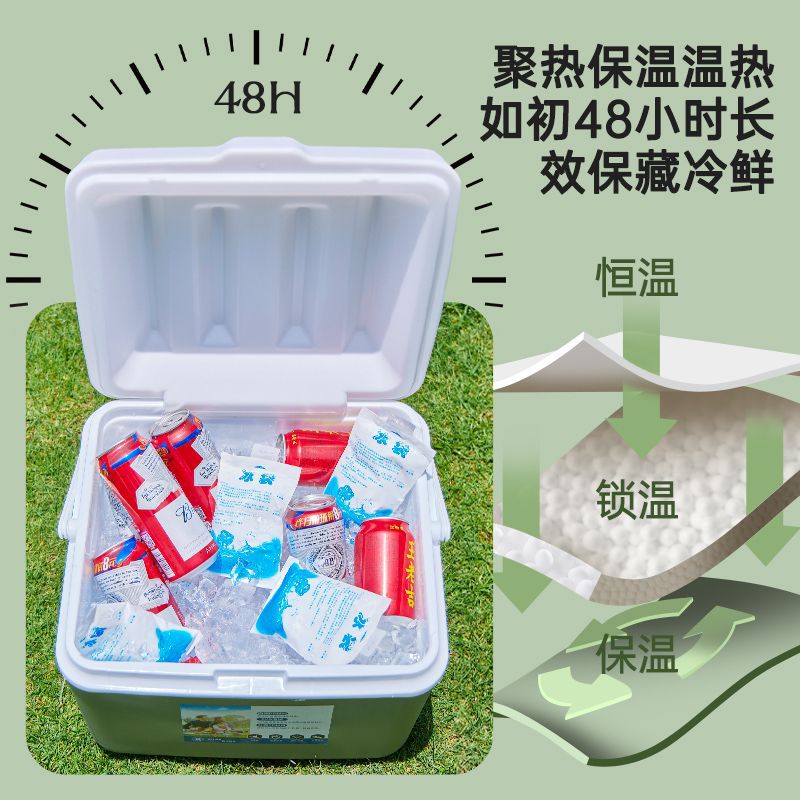 Incubadora de calor, mercado nocturno comercial, refrigerador, campamento al aire libre, alimentos de barbacoa, aislamiento frío y fresco, hielo de pesca a bordo
