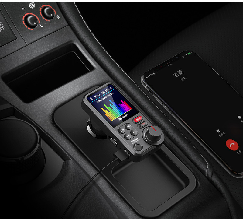 Bt93 Car Mp3 Player U Disk Lossless Hifi High and Low Tone Equalizer Music Car Bluetooth Fm Transmitter