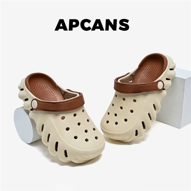 Детские сабо для мальчиков и девочек, летние новые повседневные нескользящие сандалии с супермягкой толстой подошвой для малышей, пляжные.