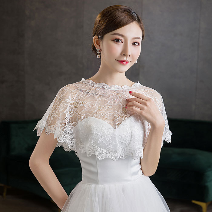 Capa de renda preta elegante para noiva e madrinha_voghion.com