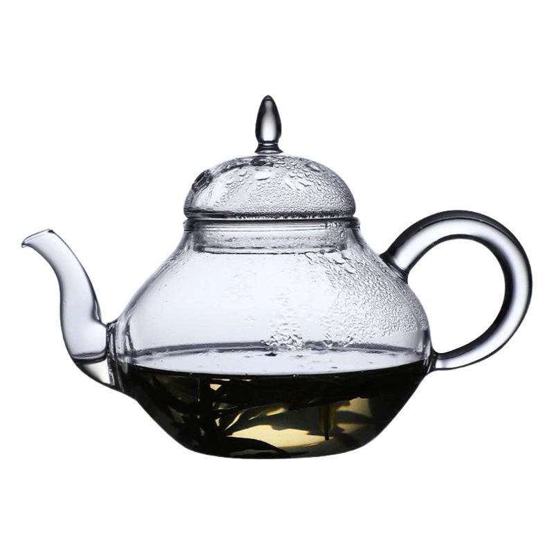 Небольшой стеклянный горшок в японском стиле в форме груши, одиночный чайник кунг-фу, термостойкий мини-чайник с фильтром