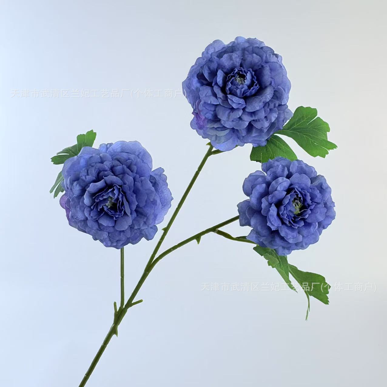 3 flores de seda de peonía flores falsas flores de boda decoración flor adornamiento de la sala de estar props de disparo al por mayor flores de peonía