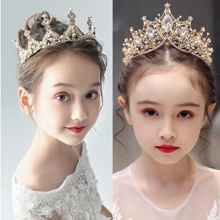 Crown tiara children princess girl diamo...