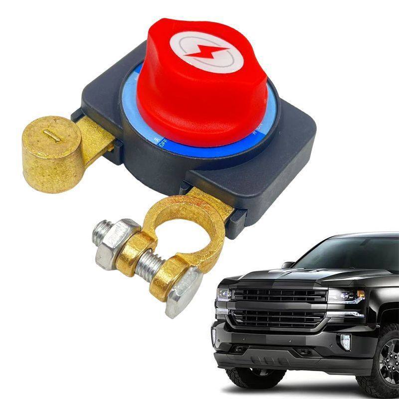 Hcl Car Battery Power-Off Switch, Pure Copper Thickened 12V/24V Main Power Switch, Power-Off Knife Switch, Anti-Leakage