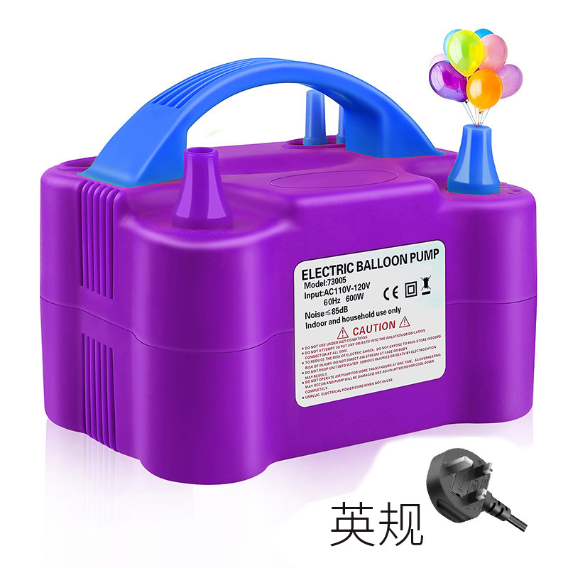 Bomba de bolas eléctrica Bomba de aire 73005 Máquina de soplado de globos Máquina de bolas de doble orificio 600W Sala de bodas Herramienta de soplado de globos