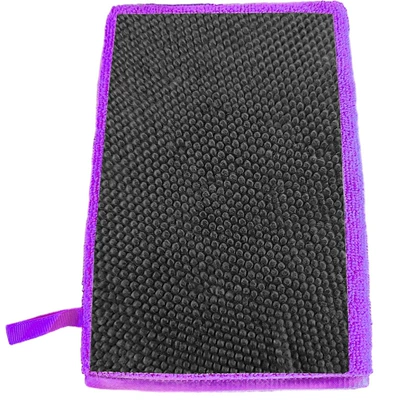 Car cleaning tools, Cloth, Car Cleaning Mud, Car Decontamination - dot-mud-gloves-purple