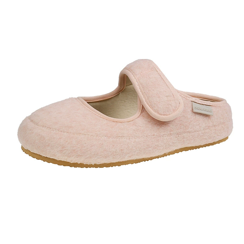 Flat -bottom leisure one -footed Baotou semi -slippers Women wearing shallow mouth Mary Zhen shoes Lazy single shoes