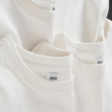 t恤女2024夏季新款重磅女装短袖 高级感美式300g纯棉宽松打底衫