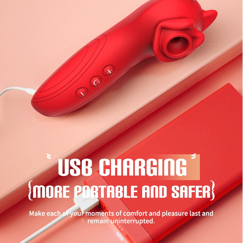 Вакуумный вибратор (без бренда) силикон, USB-зарядка, стимулятор клитора — для пар, портативный