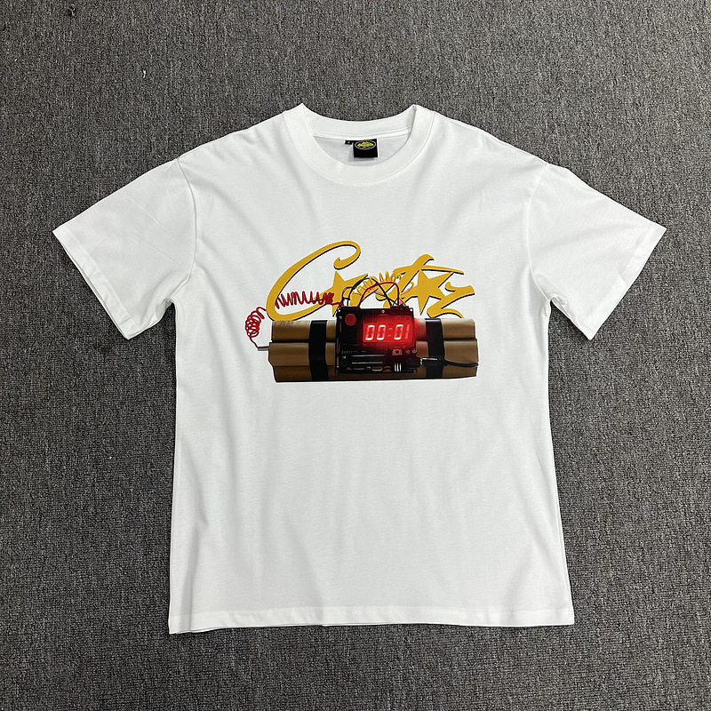 240g corteiz マンハッタン島シリーズ Tシャツ 半袖 レターロゴプリント 男女兼用 ダブルヤーン ファッション 半袖 トレンド|undefined