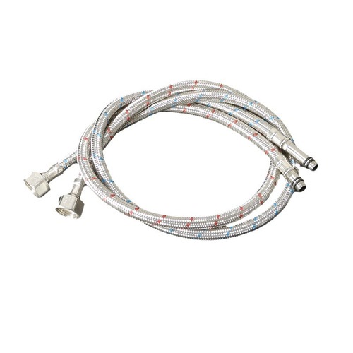 304 stainless steel braided metal hose vegetable basin faucet pointed hose basin faucet hot and cold water inlet hose 4 points