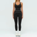 7028 vest + 7028 trousers—high-end black