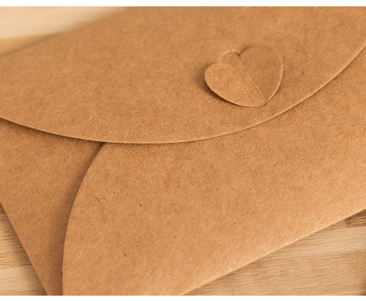 Simple Style Style Simple Style Solid Color Kraft Paper Festival Envelope