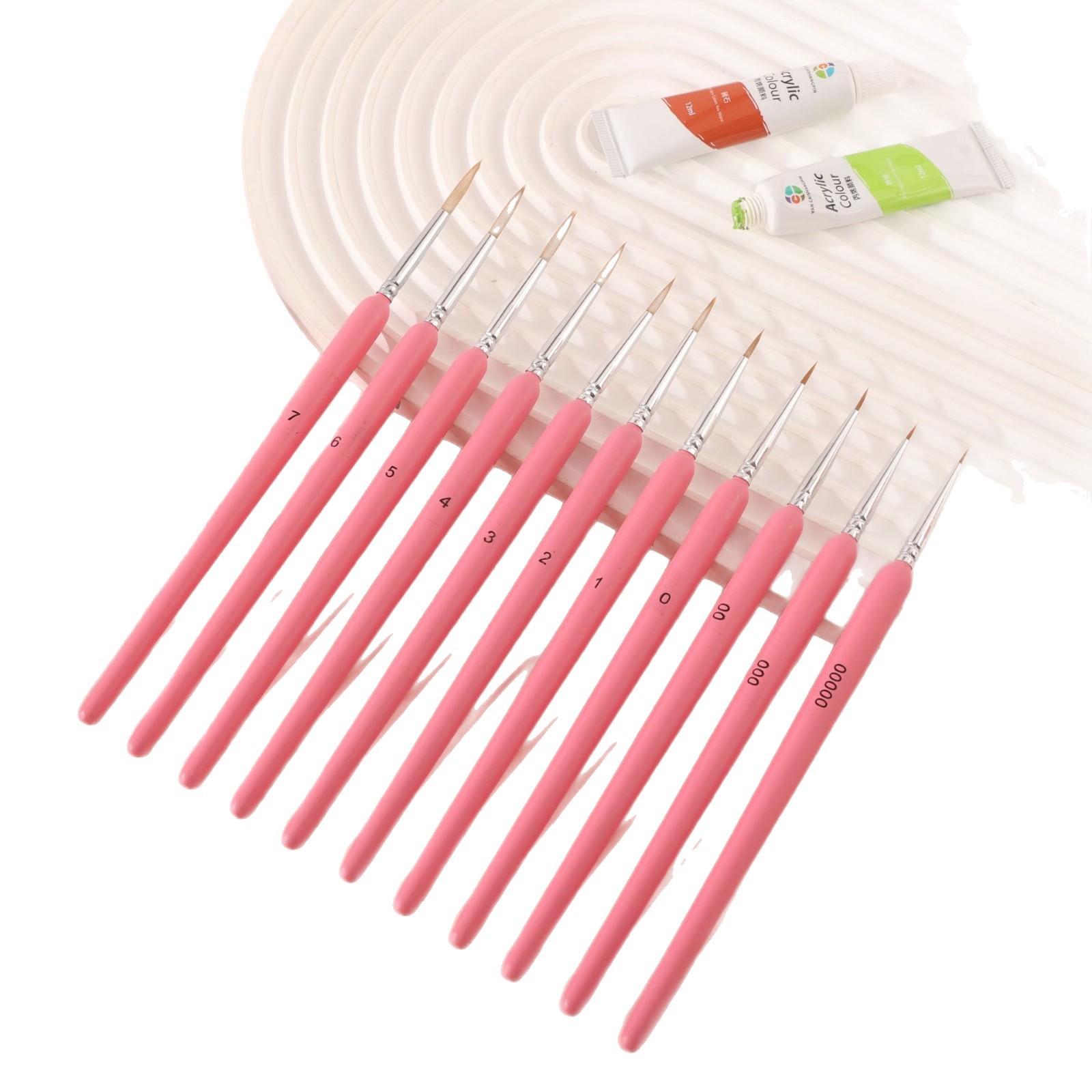 Cross-Border Lobo pelo nail art Gancho pluma pintura dibujo borde gancho aceite pincel acuarela pluma digital suministro directo de fábrica al por mayor