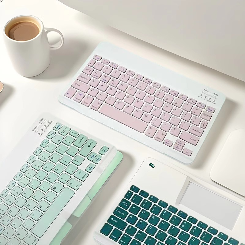 Laptop Keyboard and Mouse Set Wireless Bluetooth Keyboard Rechargeable Silent Ultra-Thin Mini Computer Mobile Phone Tablet