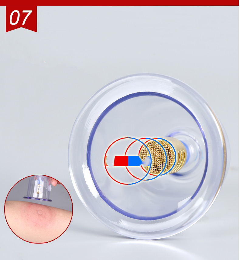 Traditional Chinese Medicine Qi and Blood Cupping Device, Air Extraction 27-Cup Set for Home Self-Care detail image